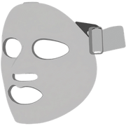 Gray face mask with a strap on a transparent background