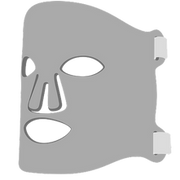 Gray face mask on a white background