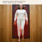 Full-body coverage on the 180 x 80cm mat