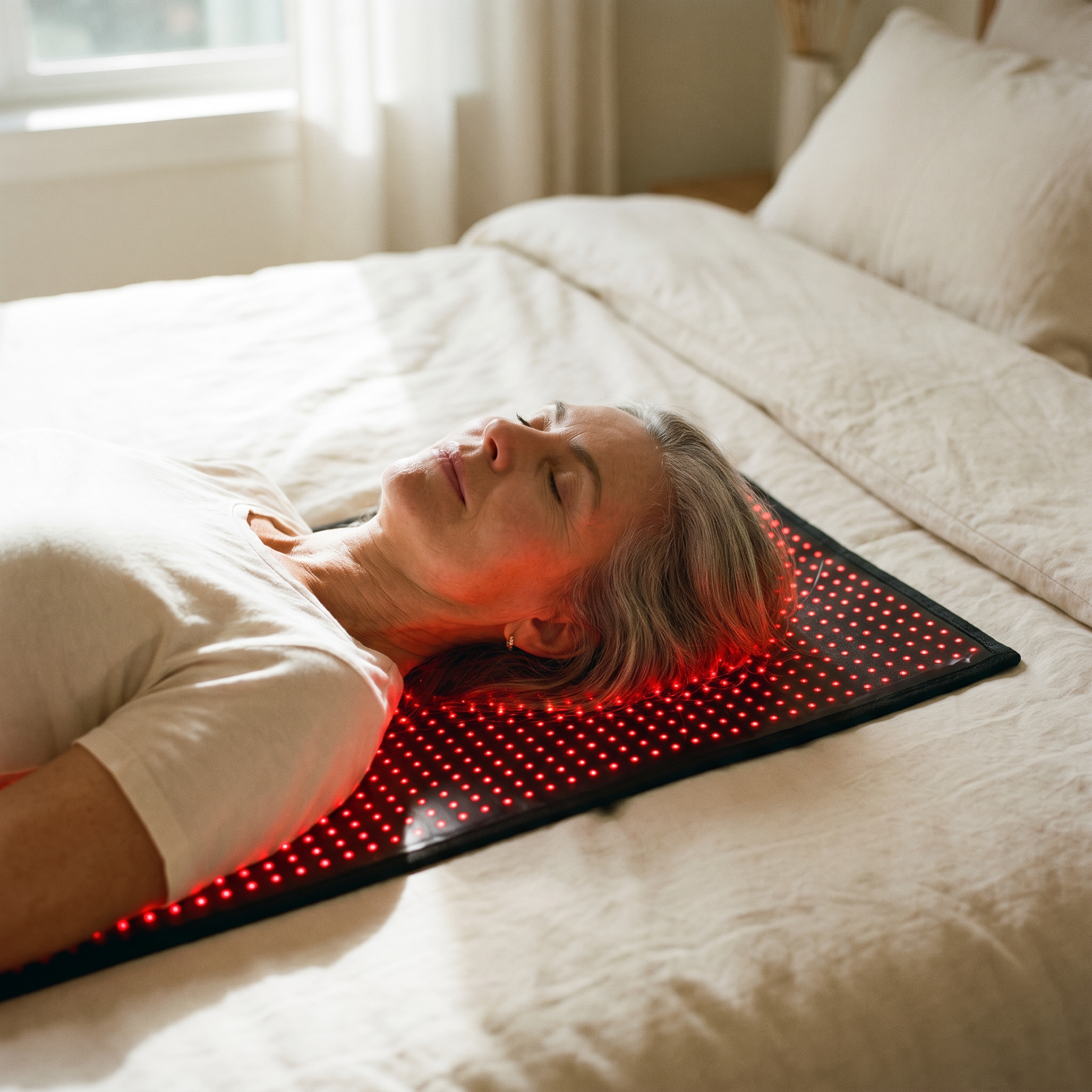 Relaxation on the Luscent Red mat